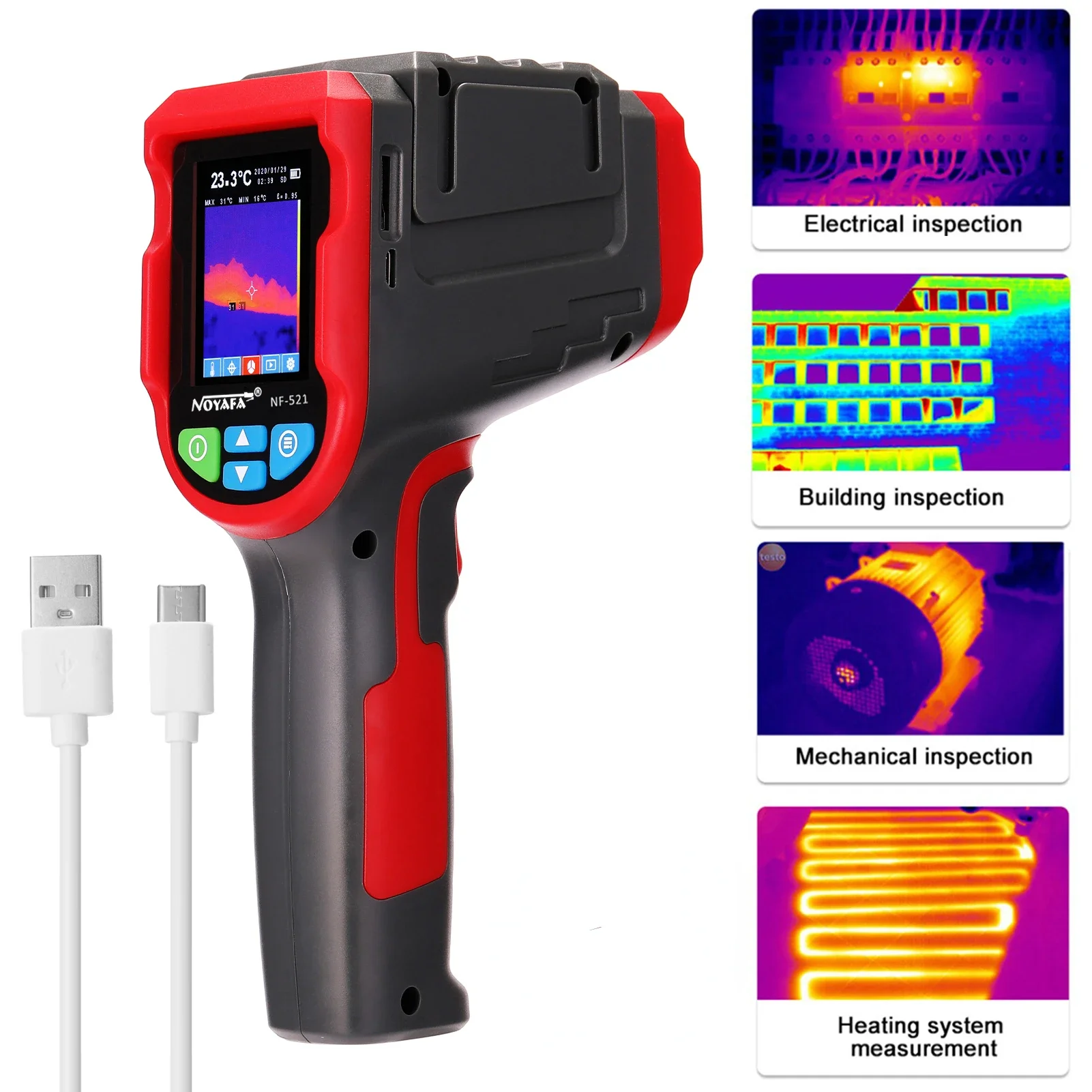 NF-521 كاميرا IR محمولة للتصوي - مراجعة Nf 521 Thermal Imaging Camera وسعره