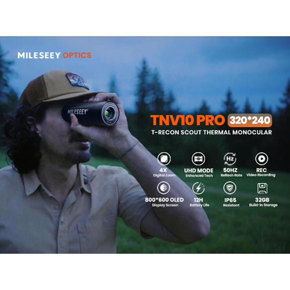 MILESEEY TNV10 PRO 320 × 240 ن - مراجعة Thermal Scope Night Vision Monocular وسعره